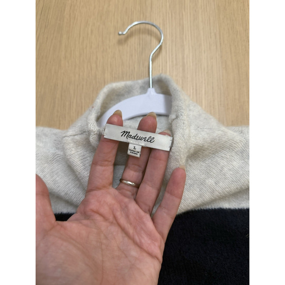 Madewell Inland Striped Turtleneck Sweater in Coziest Yarn Size Large 2410 - Picture 10 of 10